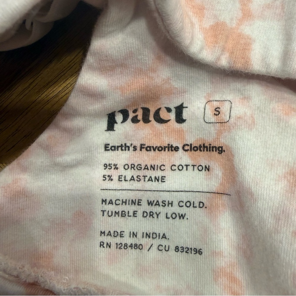 Pact Peach Tie-Dye Bralette organic cotton - Picture 2 of 5